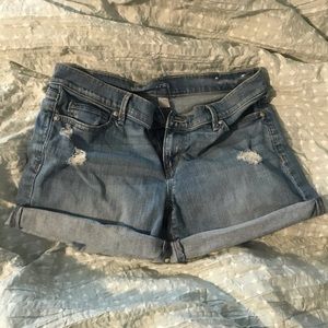 Loft denim roll short